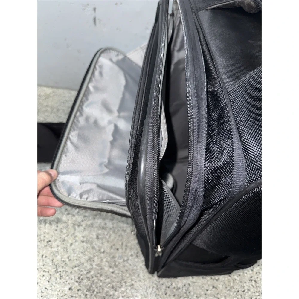 Samsonite 3 Piece Bundle Black Softside Spinner Expandable Carry On Check In 30